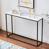 42”Faux Marble Console Table, Snack Entryway Table, Entrance Sofa Table