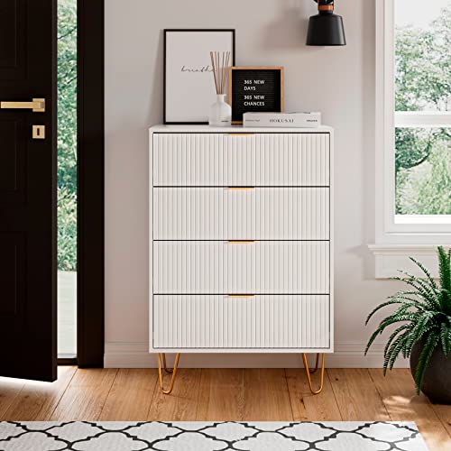 4 Drawer Dresser, Drawer Chest, Tall Storage Dresser Chest