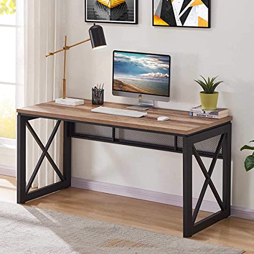 Industrial Home Office Desks, Rustic Wood Computer Desk