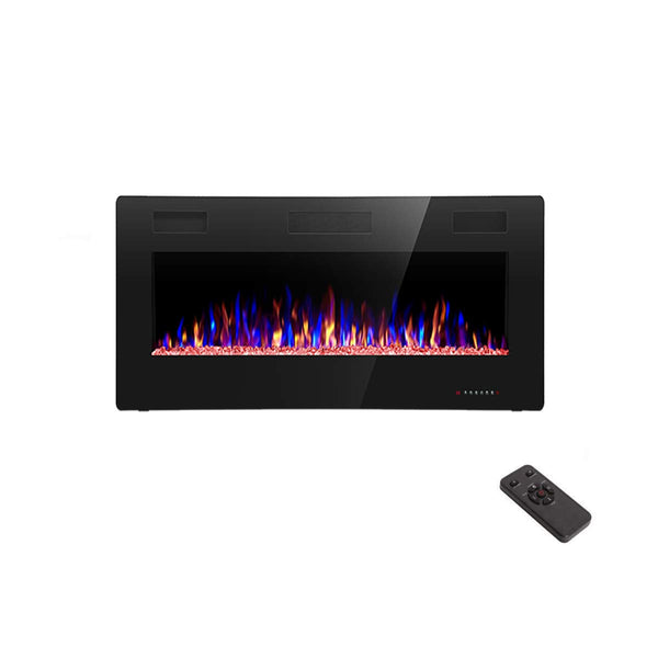 36 inch Recessed and Wall Mounted Electric Fireplace, Ultra Thin ad Low Noise, Fit
