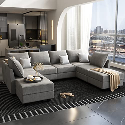 Oversized Sectional Sofa with Chaise