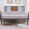 Platform Bed Frame with Headboard, Heavy-Duty Mattress Foundation