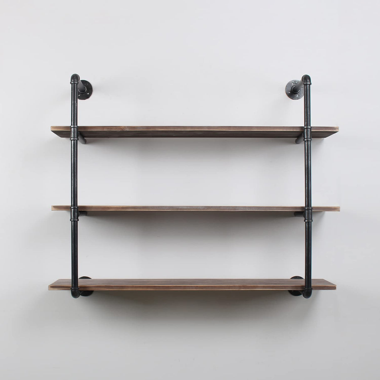 Industrial Pipe Shelving Wall Mounted,48in Rustic Metal Floating Shelves