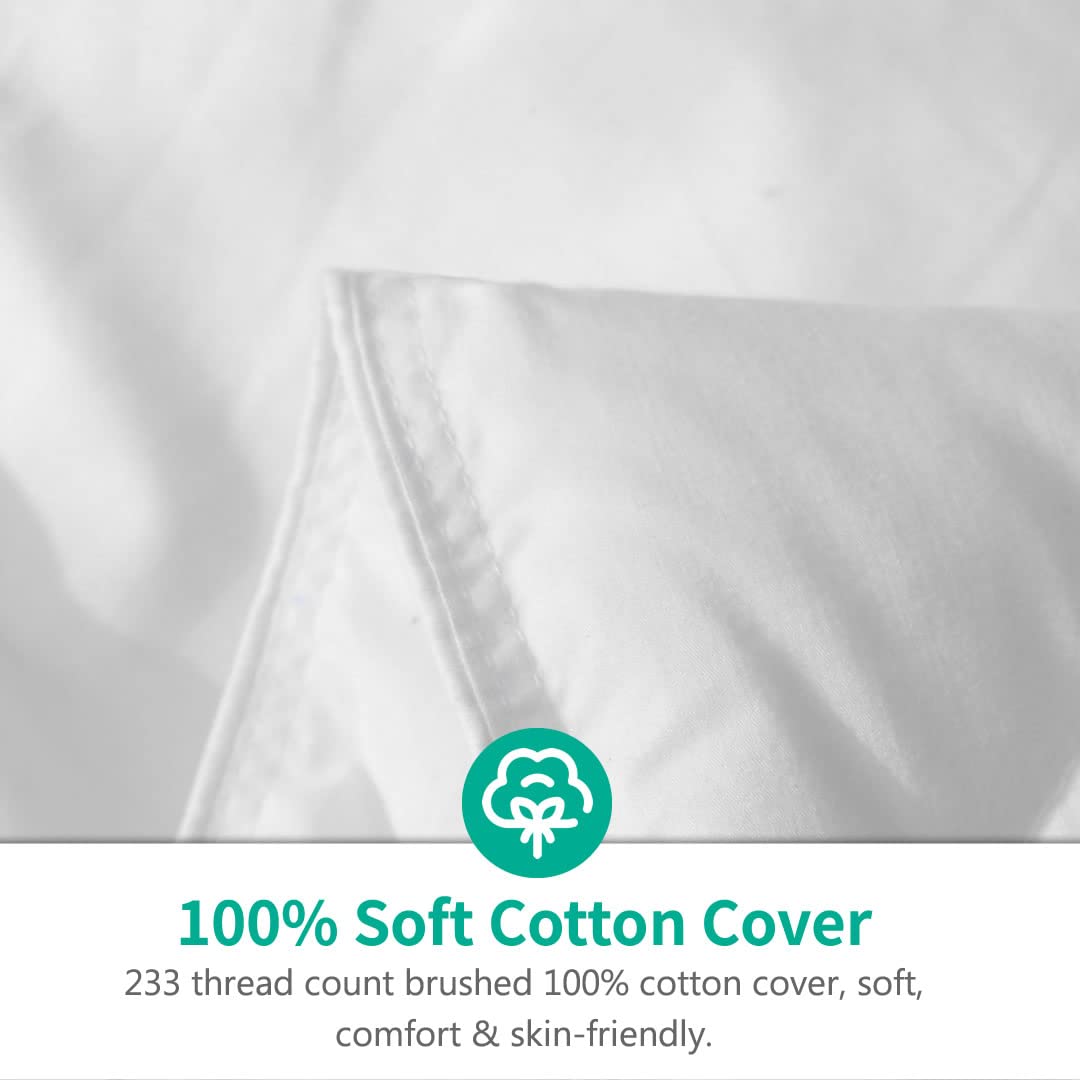 Feathers Down Comforter California King, All Season Feathers Down Duvet Insert- 64oz