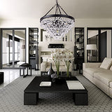 Crystal Chandeliers, 6 Lights Modern Chandeliers for Dining Room