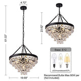 Crystal Chandeliers, 6 Lights Modern Chandeliers for Dining Room