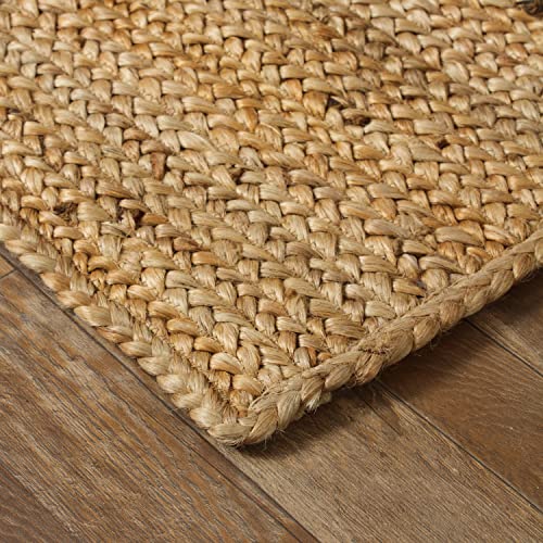 Handcrafted Farmhouse Jute Accent Rug - Soft & Comfortable Jute Area Rug