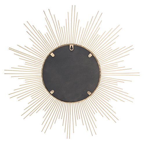 Sunburst Wall mirror, 24 Inch, Gold