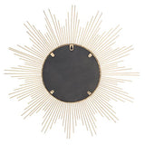 Sunburst Wall mirror, 24 Inch, Gold