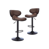 Stools Swivel Adjustable Barstool, Counter Height Chairs w/Backrest