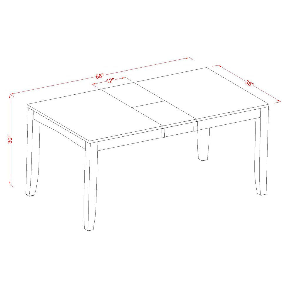 Lynfield 5 Piece Kitchen Set for 4 Includes a Rectangle Dining Room Table