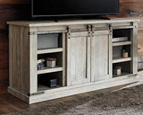 Modern Farmhouse TV Stand Fits TVs up to 58", Sliding Barn Doors