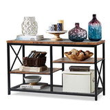 Industrial Console Table,51" Farmhouse Rustic Sofa Table&TV Stand