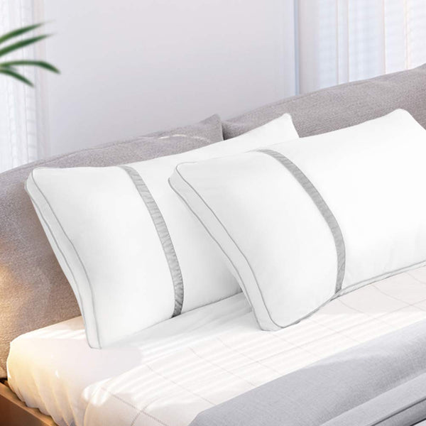 Pillows for Sleeping 2 Pack, Hotel Quality Bed Pillow Standard Size, Down Alternative Pillows