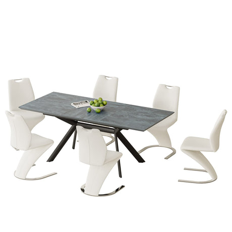 71" Extendable Dining Table Set