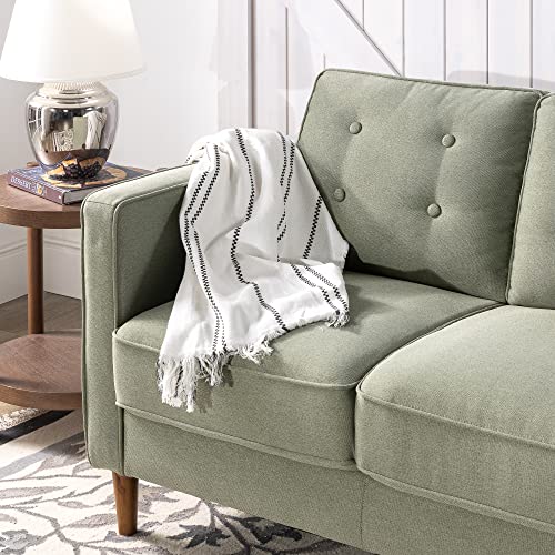 Lauren Loveseat / Button Tufted Cushions / Easy, Tool-Free Assembly, Pear Green