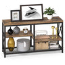 Industrial Console Table,51" Farmhouse Rustic Sofa Table&TV Stand