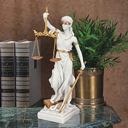 Themis Blind Lady of Justice Statue Lawyer Gift, 13 Inch