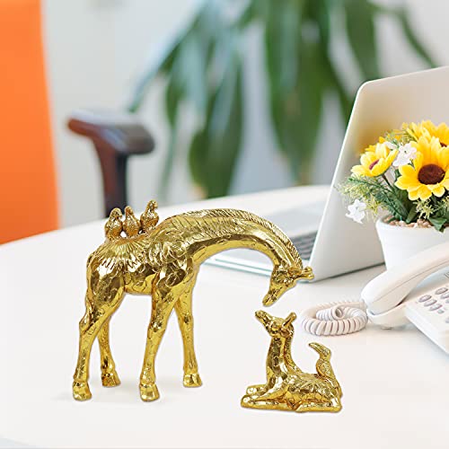 Resin Gold Giraffe Statues Parent