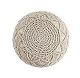 Pouf Ottoman - Hand Knitted Macrame Ottoman Pouf