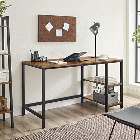 Computer Desk, 55.1-Inch Long Home Office Desk for Study