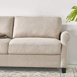 Josh Loveseat Sofa / Easy, Tool-Free Assembly, Beige