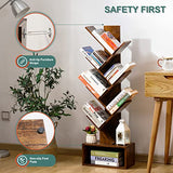 Tree Bookshelf - 6 Shelf Retro Floor Standing Bookcase