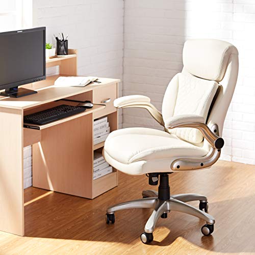 Commercial Ergonomic Executive Office Desk Chair with Flip-up Armrests
