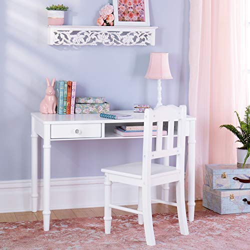 Dahlia Desk and Chair Set - White