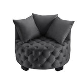 Contemporary Upholstered Tufted Leisure Chair Accent Chair