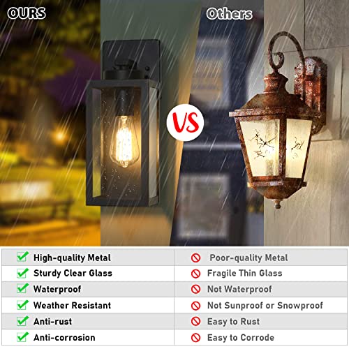 Outdoor Wall Light Fixtures, Exterior Waterproof Wall Lanterns, Porch Sconces