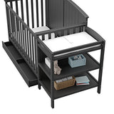 Steveston Crib & Changer w/Drawer - Gray