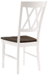 Shelby Dining Chairs (Set of 2), Distressed White