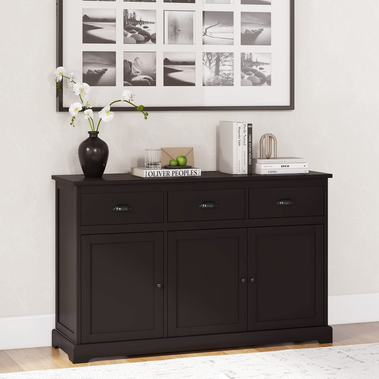 Sideboard Buffet Server Storage Cabinet Console Table Home Kitchen