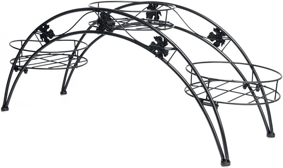 ArcoFlo Plant Arch – 3 Pot Metal Display Rack for Home & Garden