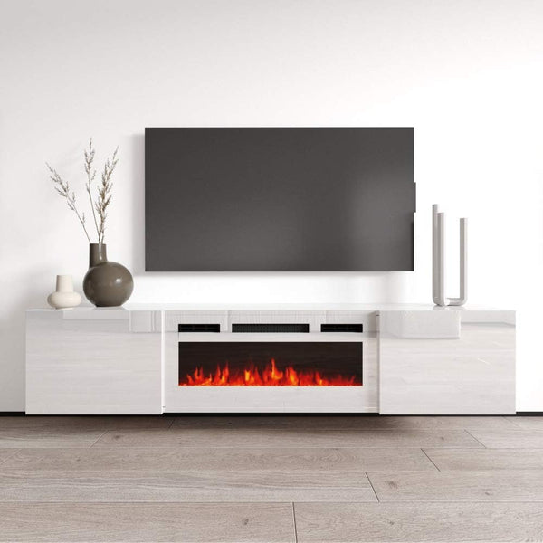Cali WH-EF Floating Fireplace TV Stand for TVs up to 80"