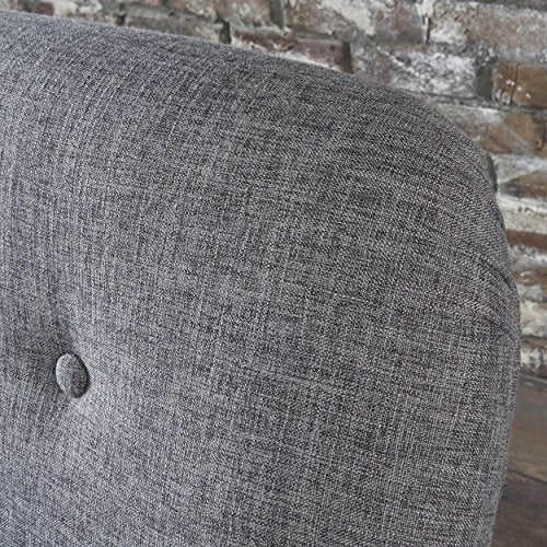 Mariah Mid-Century Modern Loveseat, Grey