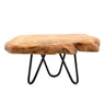 Natural Edge Wooden Stand with Legs for Displaying Cakes, Plants, Candles