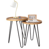 Nesting Tables for Living Room, Round Nesting Coffee Table