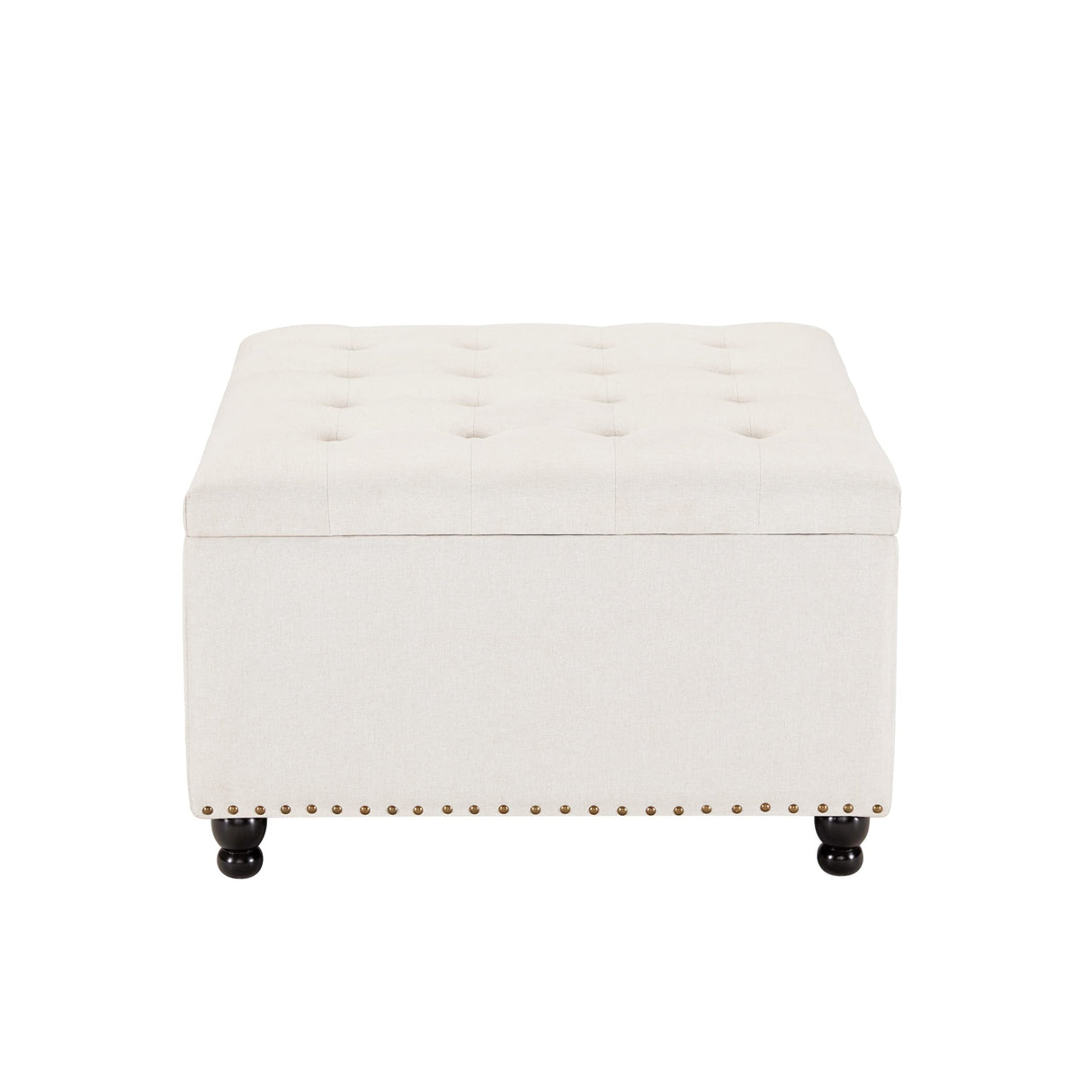 Large Square Storage Ottoman Bench