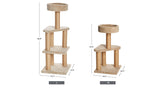 Cat Tree Indoor Climbing Activity Tower with Scratching Posts, large