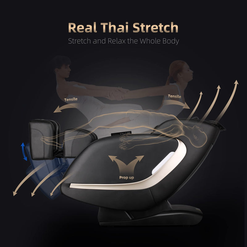 Massage Chair Full Body, Zero Gravity Recliner with Anion, SL Track, Shortcut Key, Thai Stretch