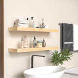 Floating Shelves, Wall Hanging Wood Shelf for Rustic Home Decor, Bathroom, Bedroom