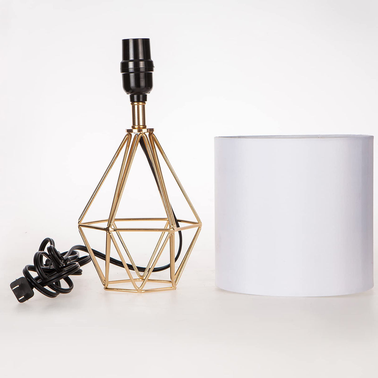 Gold Modern Hollow Out Base Bedroom Small Table Lamp