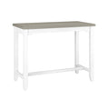 Furniture Hillsdale Clarion Side, Distressed Gray/Sea White Counter Table