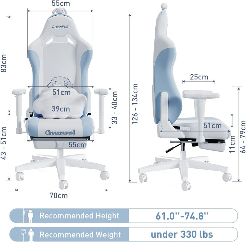 High Back Ergonomic Office Desk Computer Chair with Lumbar Support