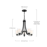 Chandelier Pendant Lighting 4105-66, Parsons Studio Dining Room