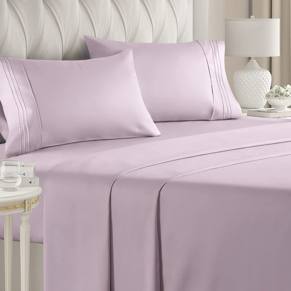 Queen Size Sheet Set - Breathable & Cooling Sheets - Hotel Luxury Bed Sheets