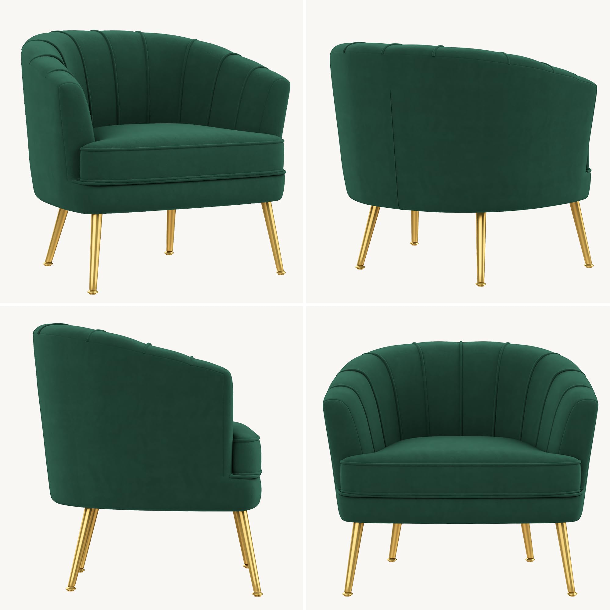 Bedroom Office Velvet Accent Chairs for Living Room