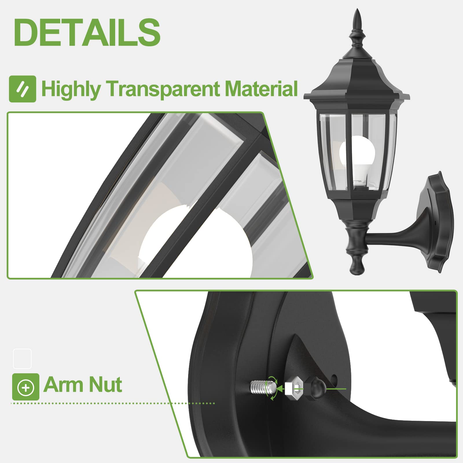 Outdoor Porch Light Light Fixtures,Handling Anti-Corrosion Plastic Material